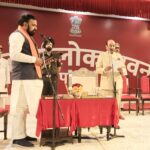 लोक भवन में आयोजित शपथ ग्रहण समारोह में श्री सम्राट चौधरी ने मुख्यमंत्री पद की शपथ ली