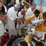 नीतीश कुमार ने बाढ़ स्थित उमानाथ मंदिर में पूजा-अर्चना कर बिहार की सुख-समृद्धि एवं निरंतर विकास की कामना की